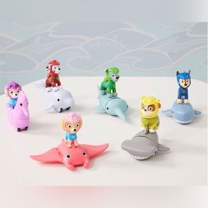Paw Patrol Aqua Pups Coral Skye Chase Rocky Marshall Rubble.  All NIB!